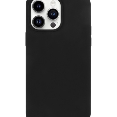 Capa Silicone iPhone 14 Pro Max Preta Reforçada