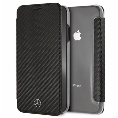 Capa Livro iPhone XR Preta Mercedes