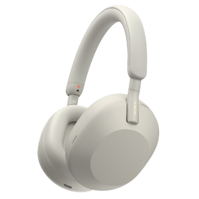 Sony WH-1000XM5 – Auscultadores Bluetooth com Cancelamento de Ruído (Prateado)