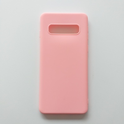 Capa Silicone Samsung Galaxy S10 Rosa