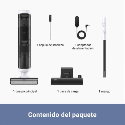 Aspirador Vertical Dreame Mova K20 Wet and Dry 200W 7x2600mAh Branco/Preto