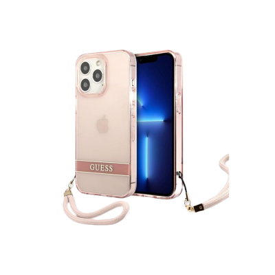 Capa iPhone 13 Pro Rosa Guess com Acessório