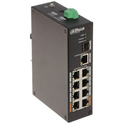Dahua PFS3110-8ET-96 Fast Ethernet (10/100) 10-Port Unmanaged Desktop Switch with 8 Port PoE