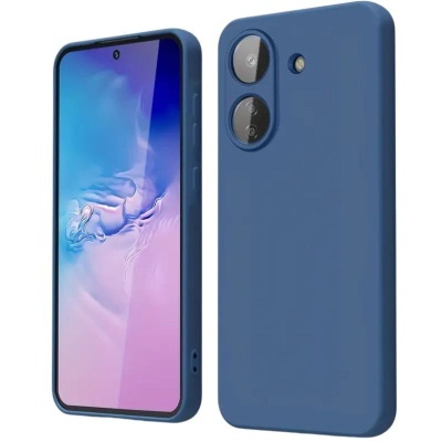 Capa Silicone Xiaomi Redmi A5 Azul Reforçada