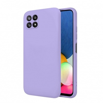 Capa Silicone Samsung Galaxy A22 5G Lilás Reforçada