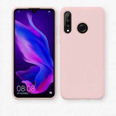 Capa Silicone Huawei P Smart Z Rosa Reforçada