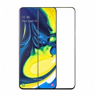 Película de Vidro Temperado Samsung Galaxy A80 5D Preta