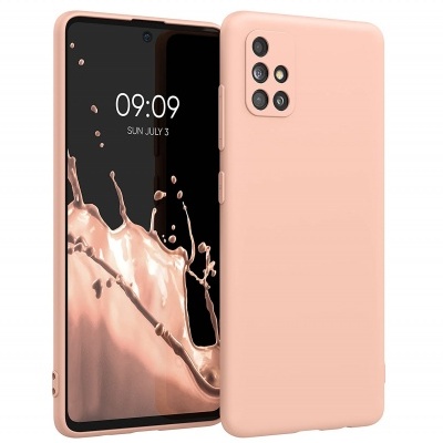 Capa Silicone Samsung Galaxy A51 4G Nude Reforçada
