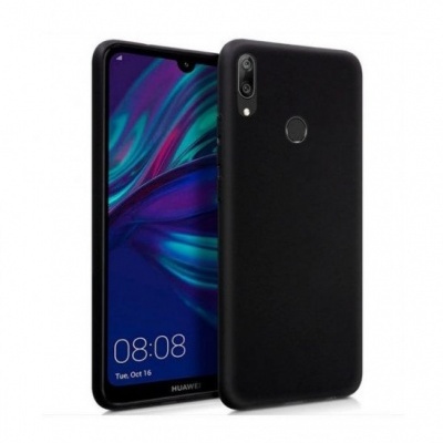 Capa Silicone Huawei Y7 2019 Preta