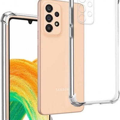 Capa Silicone Samsung Galaxy A33 5G Transparente Reforçada