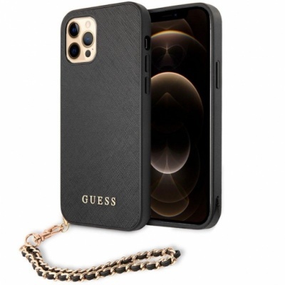 Capa iPhone 12 Pro Max Preta Guess com Acessório