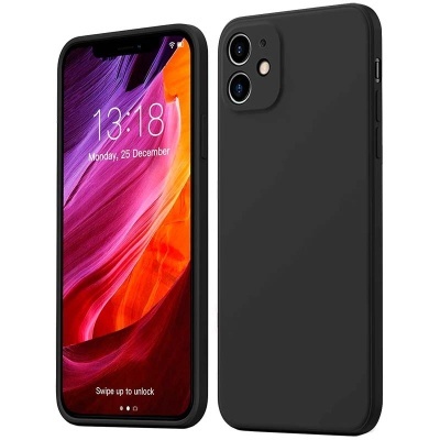 Capa Silicone iPhone 11 Preta Reforçada