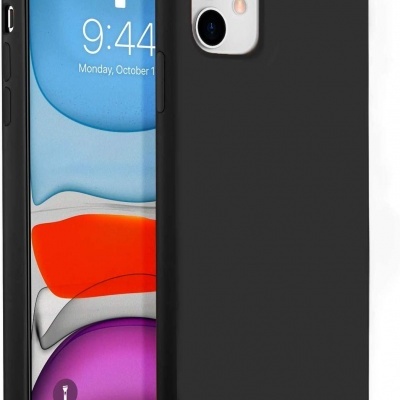 Capa Silicone iPhone 11 Preta