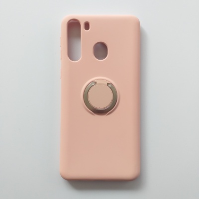 Capa Silicone Samsung A21 Rosa Reforçada