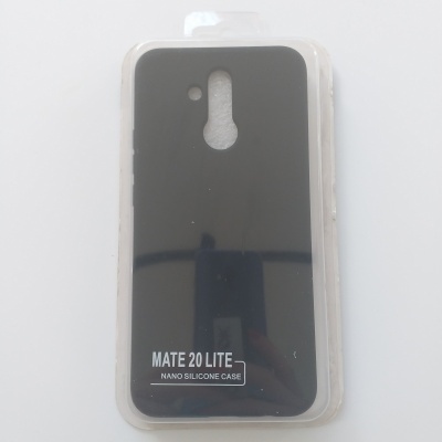 Capa Silicone Huawei Mate 20 Lite Preta Reforçada