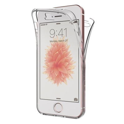 Capa Silicone iPhone 5 Transparente 360º