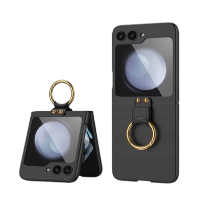 Capa Samsung Galaxy Z Flip 5 Preta com Anel