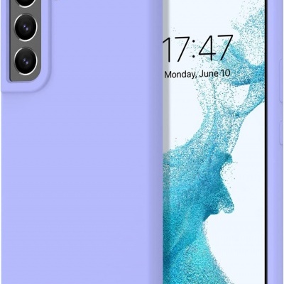 Capa Silicone Samsung Galaxy S22 Lilás Reforçada