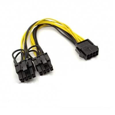 Adaptador PCI-E 8 Pinos para Duplo PCI-E 8 Pinos (6+2) – 18 cm Adaptador PCI-E 8 Pinos para Duplo PCI-E 8 Pinos (6+2) – 18 cm