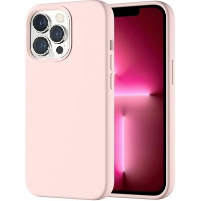 Capa Silicone iPhone 13 Pro Nude Reforçada