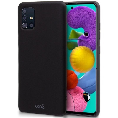 Capa Silicone Samsung Galaxy A51 4G Preta Reforçada