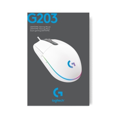 Rato Óptico Logitech G203 Lightsync RGB 8000DPI Branco Rato Óptico Logitech G203 Lightsync RGB 8000DPI Branco