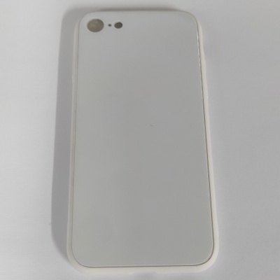 Capa Silicone iPhone 7 Branca Refletora Reforçada
