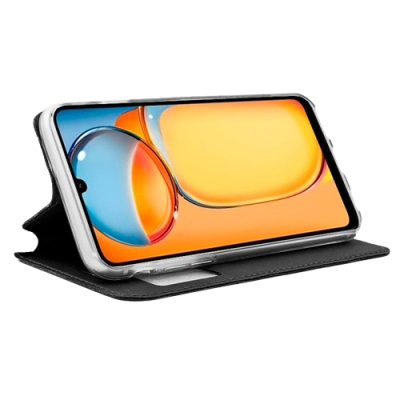 Capa Livro Xiaomi Redmi 13C / Poco C65 Preta