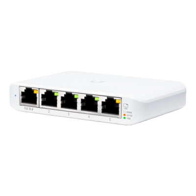 Switch Ubiquiti Unifi Flex Mini 5 Portas 10/100/1000 Mbps PoE Branco (USW-Flex-Mini)