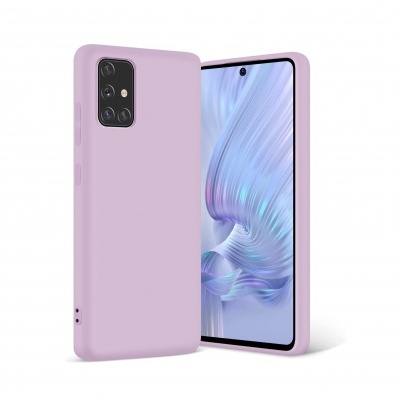 Capa Silicone Samsung Galaxy A71 Lilás Reforçada