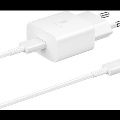 Samsung Adaptador de Corrente 15W USB-C 1m – Branco Samsung Adaptador de Corrente 15W USB-C 1m – Branco