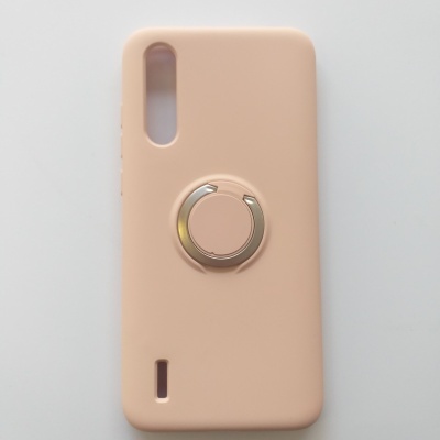 Capa Silicone Xiaomi Mi 9 Lite/ Mi CC9 Rosa Reforçada Com Anel