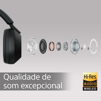 Sony WH-1000XM5 – Auscultadores Bluetooth com Cancelamento de Ruído (Preto) Sony WH-1000XM5 – Auscultadores Bluetooth com Cancelamento de Ruído (Preto)
