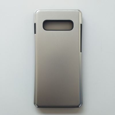 Capa Silicone Samsung Galaxy S10 Plus Prateada