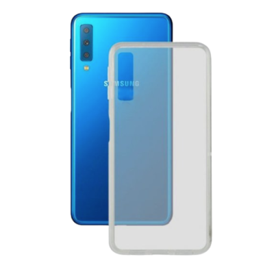 Capa Silicone Samsung Galaxy A7 2018 Transparente/Opaca