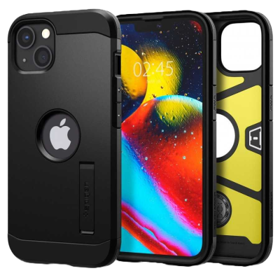 Capa Spigen Tough Armor iPhone 13 Preta