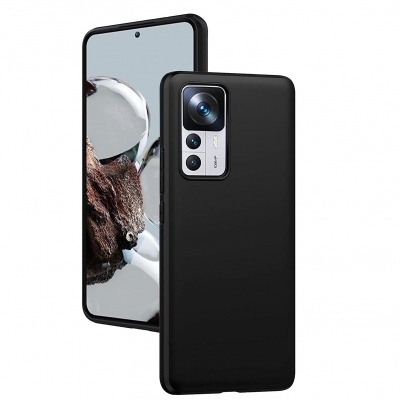 Capa Silicone Xiaomi 12T/ 12T Pro Preta Reforçada