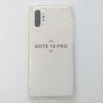 Capa Silicone Samsung Galaxy Note 10 Plus Transparente Reforçada