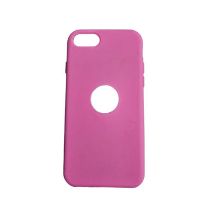 Capa Silicone iPhone SE 2020 Roxa Reforçada