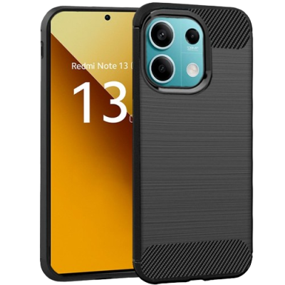Capa Silicone Xiaomi Redmi Note 13 5G Preta Reforçada