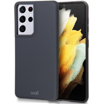 Capa Silicone Samsung Galaxy S21 Ultra Cinza Escuro Reforçada