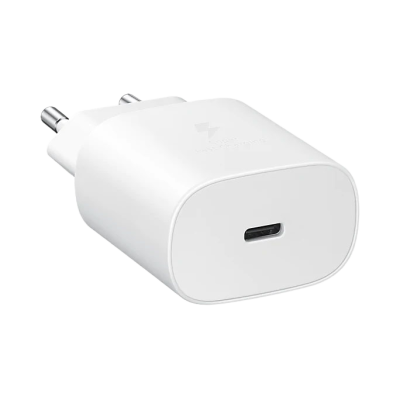 Carregador Samsung Super Fast Charging 25W Branco Carregador Samsung Super Fast Charging 25W Branco