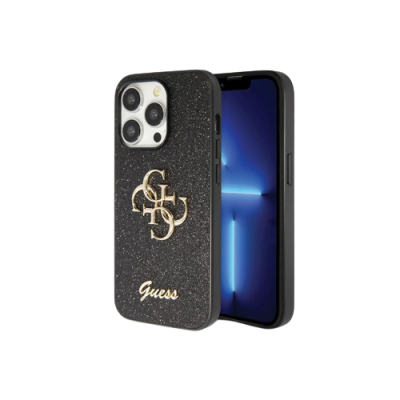 Capa iPhone 14 Pro Glitter Preta Guess