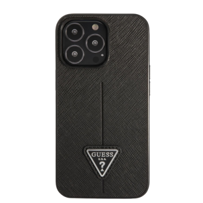 Funda Guess Saffiano Triangle Logo pour iPhone 13 Pro