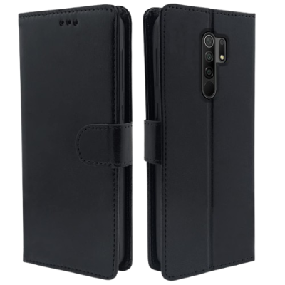 Capa Livro Xiaomi Redmi 9 Preta