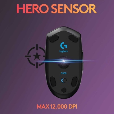 Rato Óptico Logitech G305 LightSpeed Wireless 12000DPI Preto Rato Óptico Logitech G305 LightSpeed Wireless 12000DPI Preto
