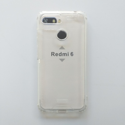 Capa Silicone Xiaomi Redmi 6 Transparente Reforçada