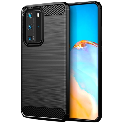 Capa Silicone Huawei P40 Pro Preta Reforçada