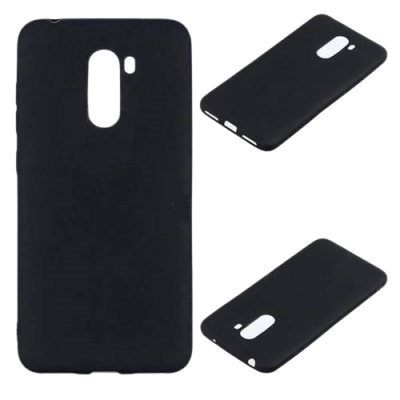 Capa Silicone Xiaomi Pocophone F1 Preta