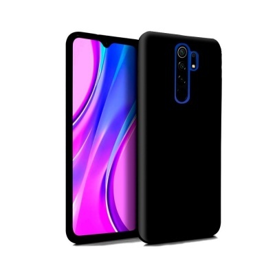 Capa Silicone Xiaomi Redmi 9 Preta